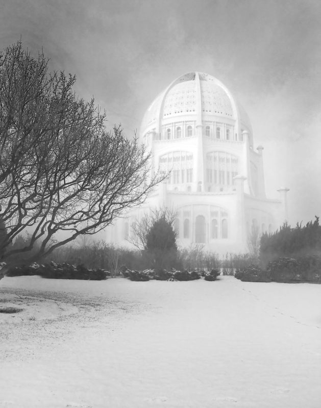 Jantratniklandscape Bahai Templewinter
